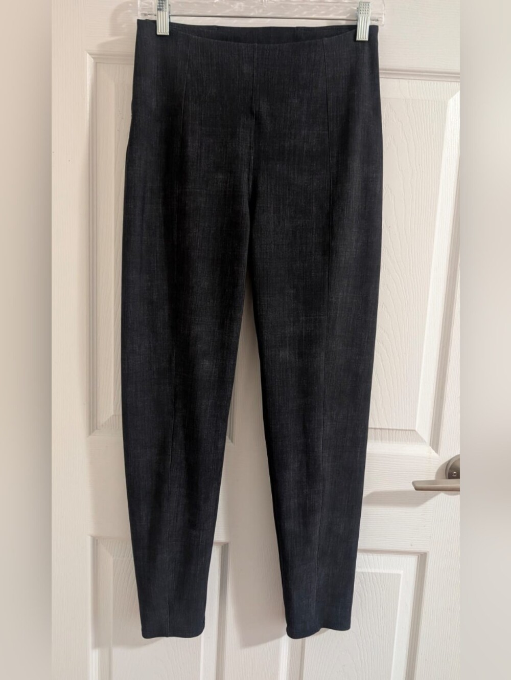 Lululemon Here to There High-Rise 7/8 Pant Trouser Crosshatch Texture Black 8